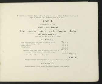 Estates Exchange. No.1530. The Buness Estates. Island of Unst.Sale brochure