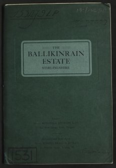 Estate Exchange. The Ballikinrain Estate. Stirlingshire. No 1531  Sale brochure