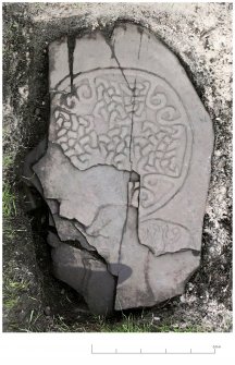 Orthmosaic image of Old Kilmadock 1 carved stone
