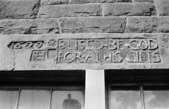 Detail of lintel dated 1629, 11 Potterow, Edinburgh.