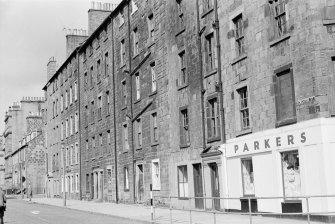 General view of 4-10 Crichton Street and Parkers, Edinburgh, from South East
