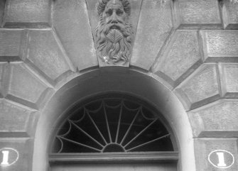 Detail of keystone, 1 Gayfield Place, Edinburgh. 