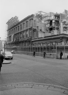 Glasgow, 110-118 Queen Street.
View from SE showing demolition of British Linen Bank and number 224 Ingram Street