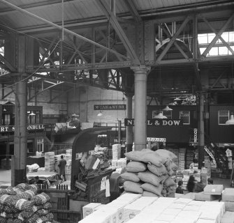 Glasgow, 60-106 Candleriggs, City Hall and Bazaar, 
Interior, View showing new part