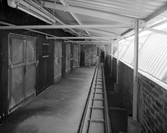 Interior.
View down bogie line of spinning department.