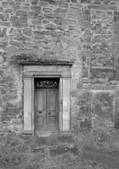 View of door in N front, Cowdenhill House, Bo'ness.