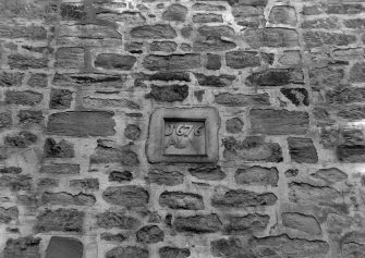 View of datestone '1676 AL', Cowdenhill House, Bo'ness.