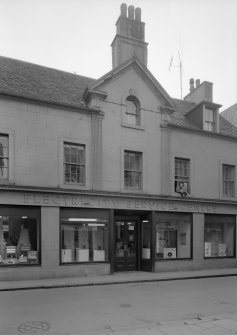 View of 68-70 South Street, Bo'ness, from N, showing an Electricity Service Centre.