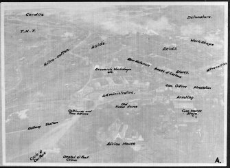 Ardeer, ICI works. Explosives factory. Photographic copy of Film Overlay 'A' for D 10466 (attached to print) 