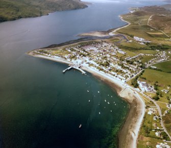 Oblique aerial view of Ullapool.
