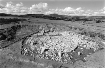 Stone circle after excavation and restoration