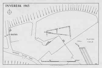 Inveresk.
Plan of Roman aqueduct and enclosures.
Signed: 'DRW'