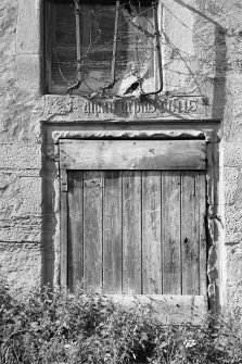 Detail of entrance to kitchen, Midhope Castle.