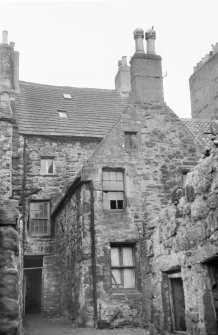 View of back of 42-48 High Street, Linlithgow, from NE.
