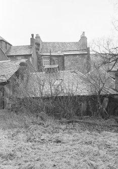 View of rear of Ambassador's House, 120 High Street, Linlithgow, from N.