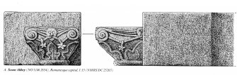 Drawings of capital. Publication drawing: Inventory p. 127.