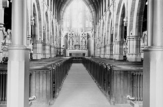 Interior general view of St Mary's Roman Catholic Church, Lochee, Dundee. 