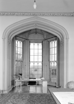 Interior view of Cambusnethan Priory showing window in study.