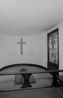 Interior view of David Livingstone's Memorial, Blantyre, showing shrine.