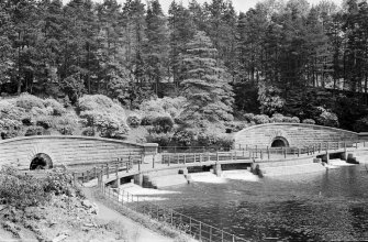 View from SW showing Gauge Basins and Footbridge.