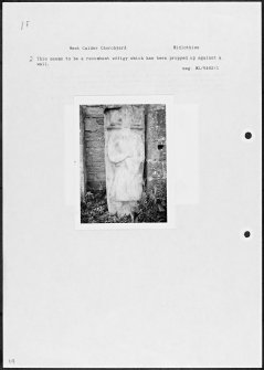 Notes and photographs relating to gravestones in West Calder Churchyard, Edinburgh, Midlothian.
