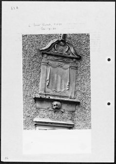 Photographs and research notes relating to graveyard monuments in Stobo Churchyard, Peeblesshire. 
