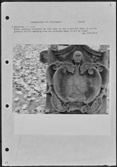 Photographs and research notes relating to graveyard monuments in Cambusnethan Old  Churchyard, Lanarkshire. 
