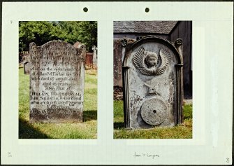 Photographs and research notes relating to graveyard monuments in Lochgoilhead Churchyard, Argyllshire and Bute. 
