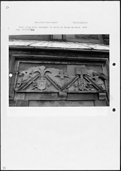 Photographs and research notes relating to graveyard monuments in Earlston Churchyard, Berwickshire.
