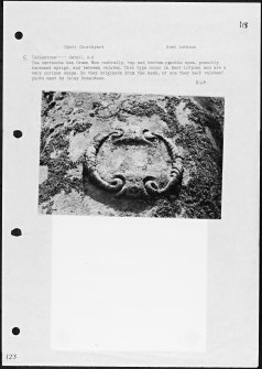 Photographs and research notes relating to graveyard monuments in Spott Churchyard, East Lothian. 
