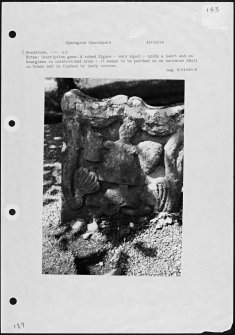 Photographs and research notes relating to graveyard monuments in Symington Churchyard, Ayrshire. 
