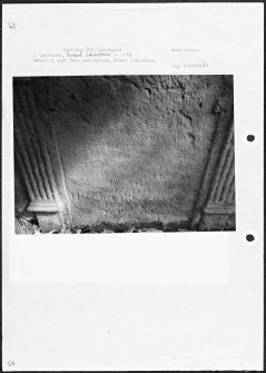 Photographs and research notes relating to graveyard monuments in Carriden Old Churchyard, West Lothian. 
