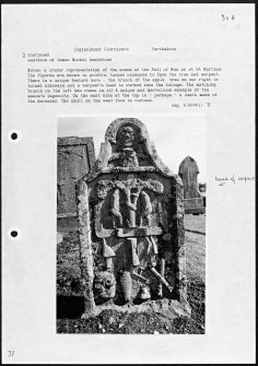 Photographs and research notes relating to graveyard monuments in Logiealmond Churchyard, Perthshire.