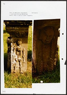 Photographs and research notes relating to graveyard monuments in Port of Menteith Churchyard, Perthshire.