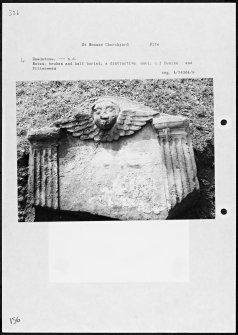 Photographs and research notes relating to graveyard monuments in St Monans Churchyard, Fife.  

