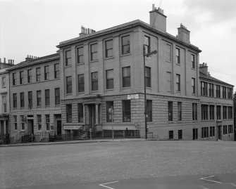 Glasgow, 249 - 261 West George Street.
General view at junction with Blythswood Street.