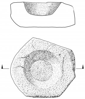 Scanned ink drawing of Weem font