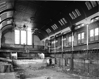 21 Steel Street, Tent Hall, interior
View of roof supports, South side