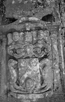 Detail of gravestone in the churchyard of Inverarity Church.