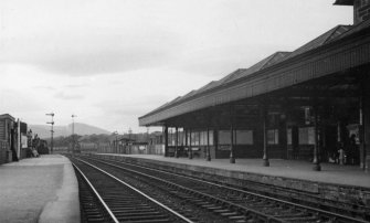 View of platforms insc; 'LMS & LNE Balloch'