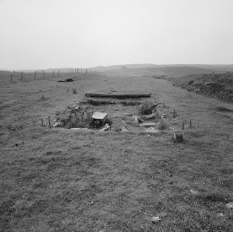 Remains of station building, viewed from NE