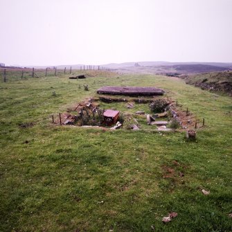 Remains of station building, viewed from NE