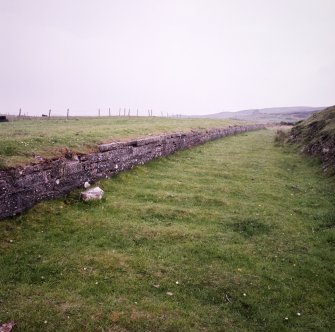 View of trackbed and platform, looking SW