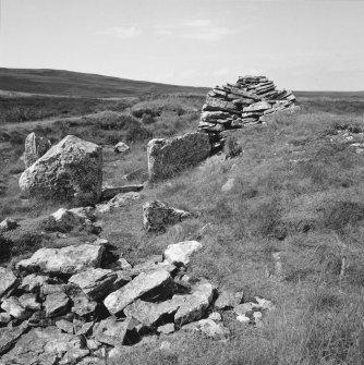 Detail of chamber, viewed from E