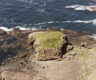 Canna, Dun Channa, fort. View from SE.