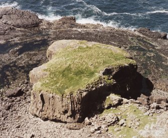 Canna, Dun Channa, fort. View from E.