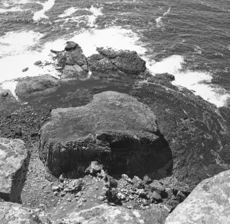 Canna, Dun Channa, fort. View from NE.