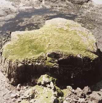 Canna, Dun Channa, fort. View from NE.