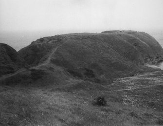 Cullykhan, view of excavation from S, photograph shows the whole promontory.