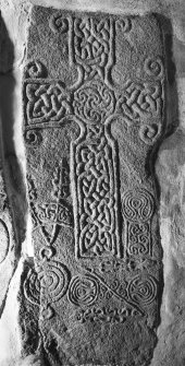 Dyce, Saint Fergus' Church, Pictish cross-slab. General view.